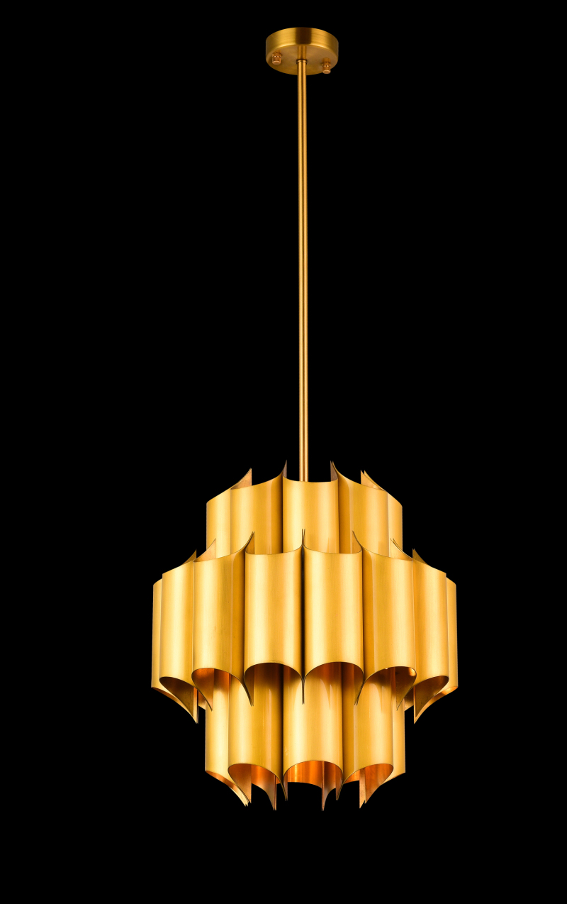  Modern Brass Pendant Lamp