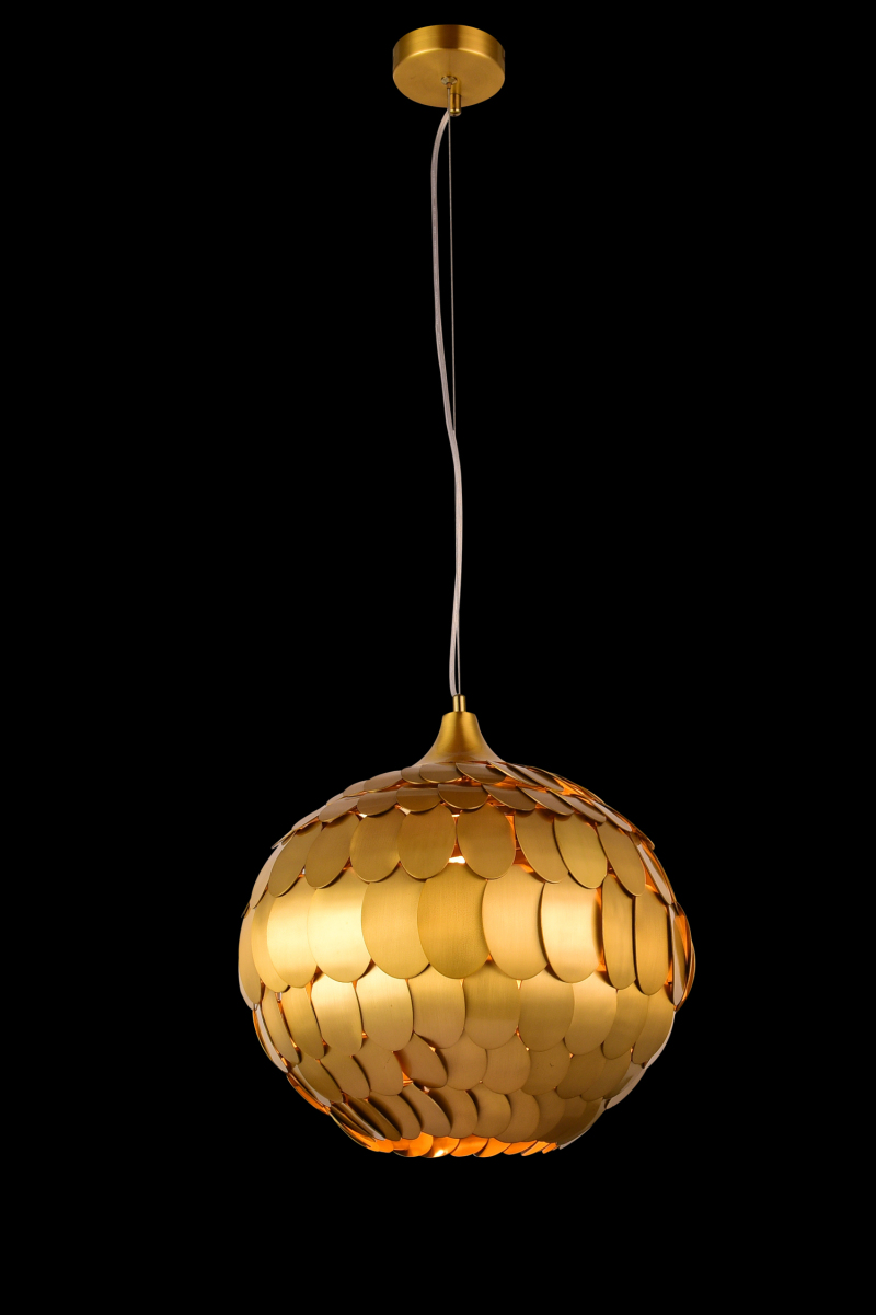 Round Ball Shape Brass Pendant Lamp