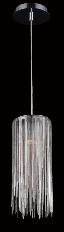  Modern Metal Chain Nickel Finish Chandelier