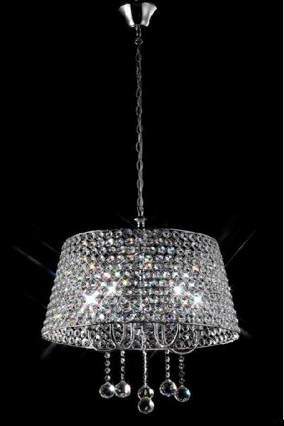 Chrome Finish with K9 Crystal Chrome Pendant